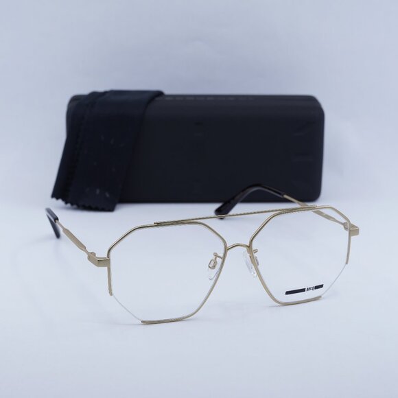 Final Price! Alexander McQueen MQ0261OA002 Gold/Havana...